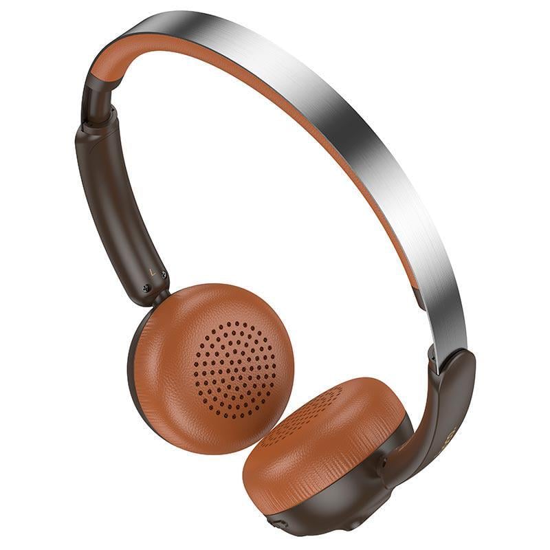 Наушники беспроводные Hoco W62 Verso Retro Brown Bluetooth Ретро до 30 ч (28752898)