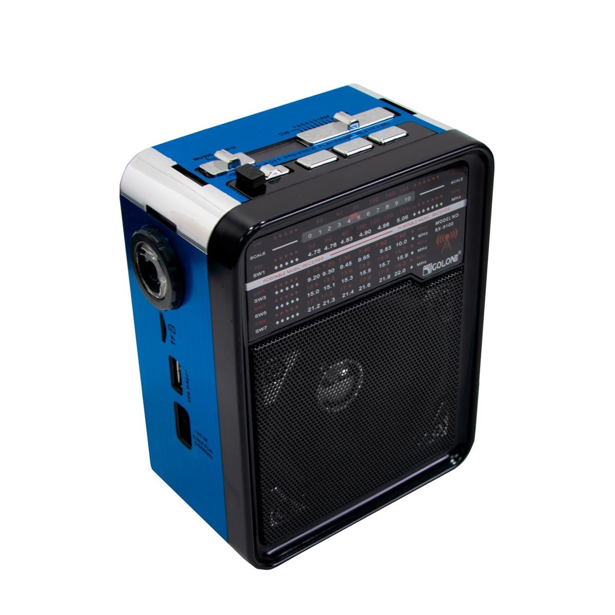 Радиоприемник переносной FM/AM/SW Golon RX-9100 Синий (1009220-Blue)
