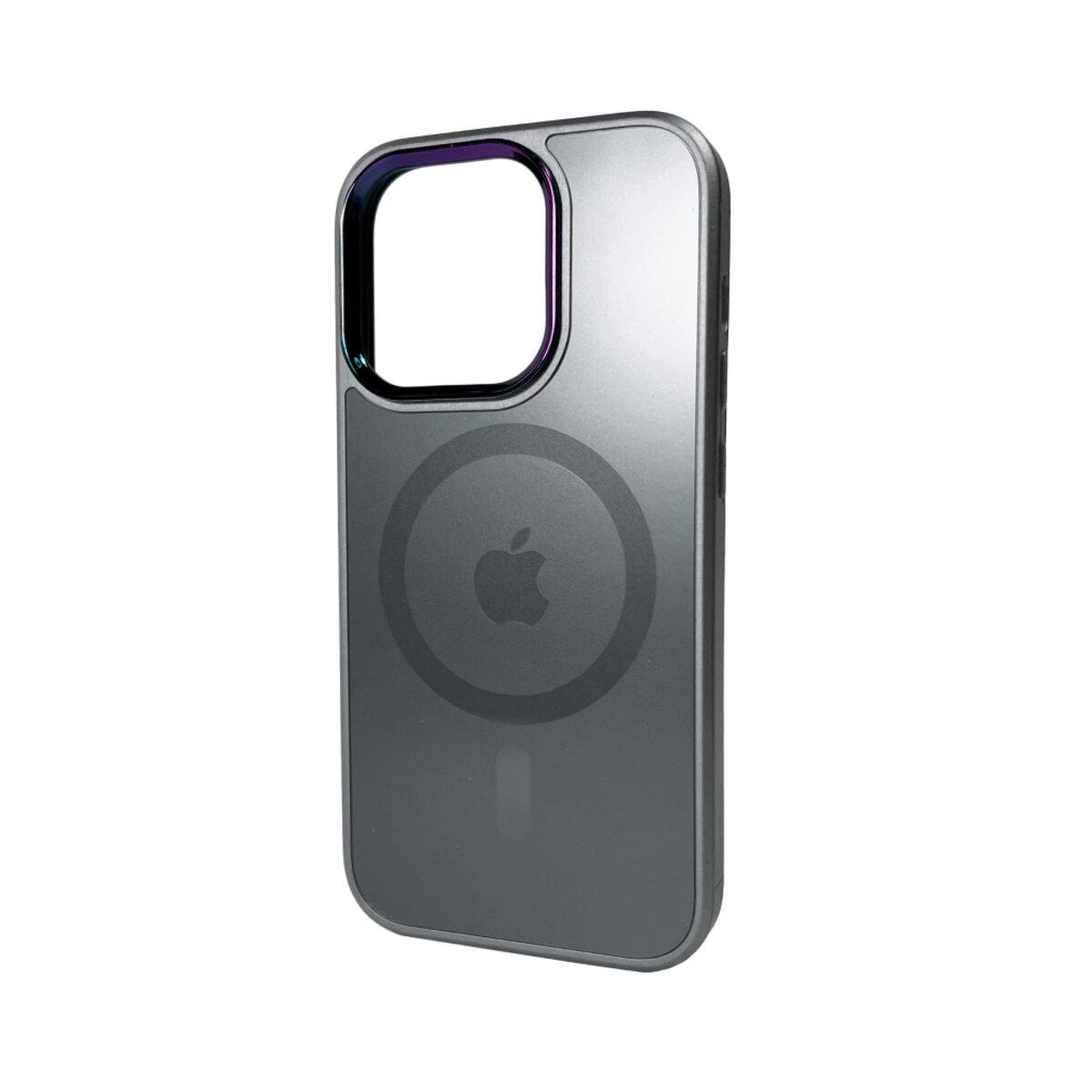 Противоударный чехол для Apple iPhone 14 Pro AG Glass Sapphire MagSafe / Grey