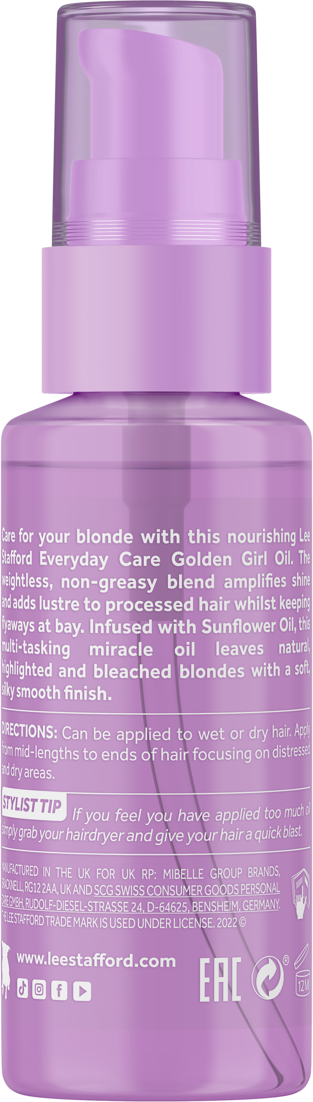 Олія для освітленого волосся Bleach Blondes Everyday Care Golden Girl Oil 50 мл (LS5692) - фото 4 Олія для освітленого волосся Bleach Blondes Everyday Care Golden Girl Oil 50 мл (LS5692) - фото 4