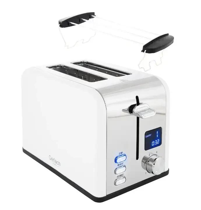 Тостер Gerlach GL 3221 с LCD Белый - фото 2 Тостер Gerlach GL 3221 с LCD Белый - фото 2