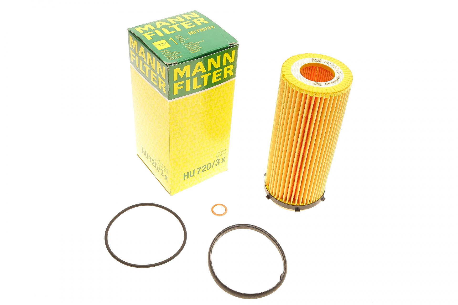 Фильтр масляный Mann-Filter для BMW 3 E90-E93 2,5D/3,0D 09- N57 (HU 720/3 X) Фильтр масляный Mann-Filter для BMW 3 E90-E93 2,5D/3,0D 09- N57 (HU 720/3 X)