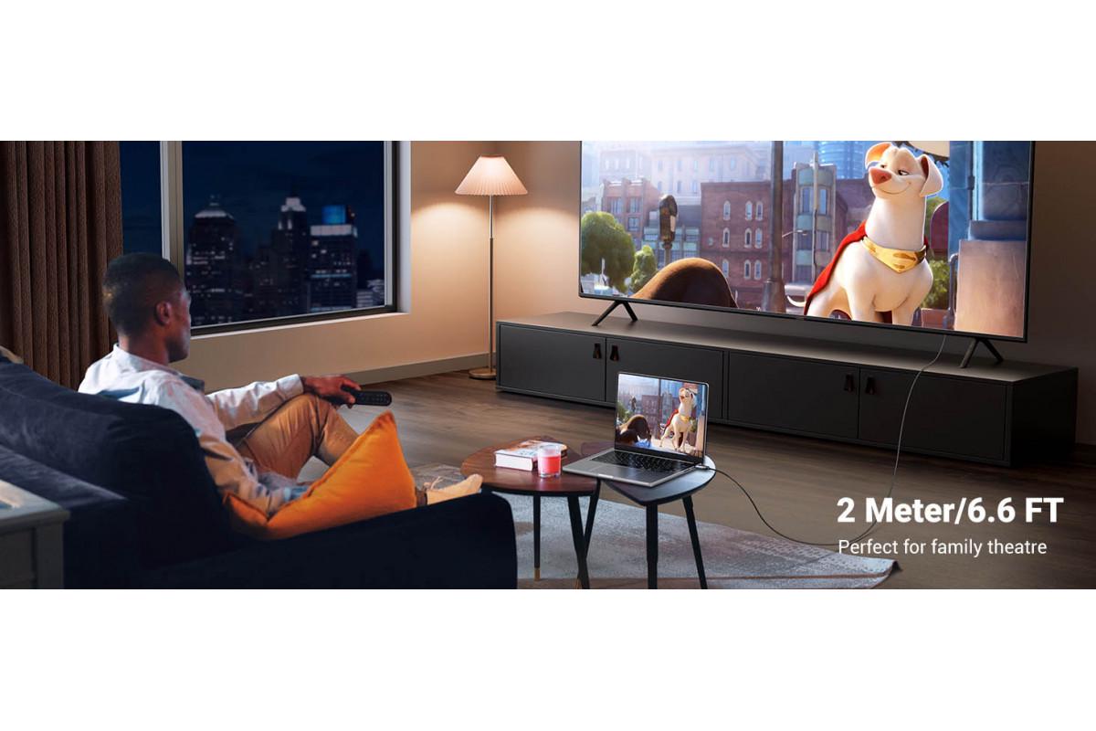 Кабель UGREEN DP119 DP 1,2 to HDMI 1 м Black (15773) - фото 3 Кабель UGREEN DP119 DP 1,2 to HDMI 1 м Black (15773) - фото 3