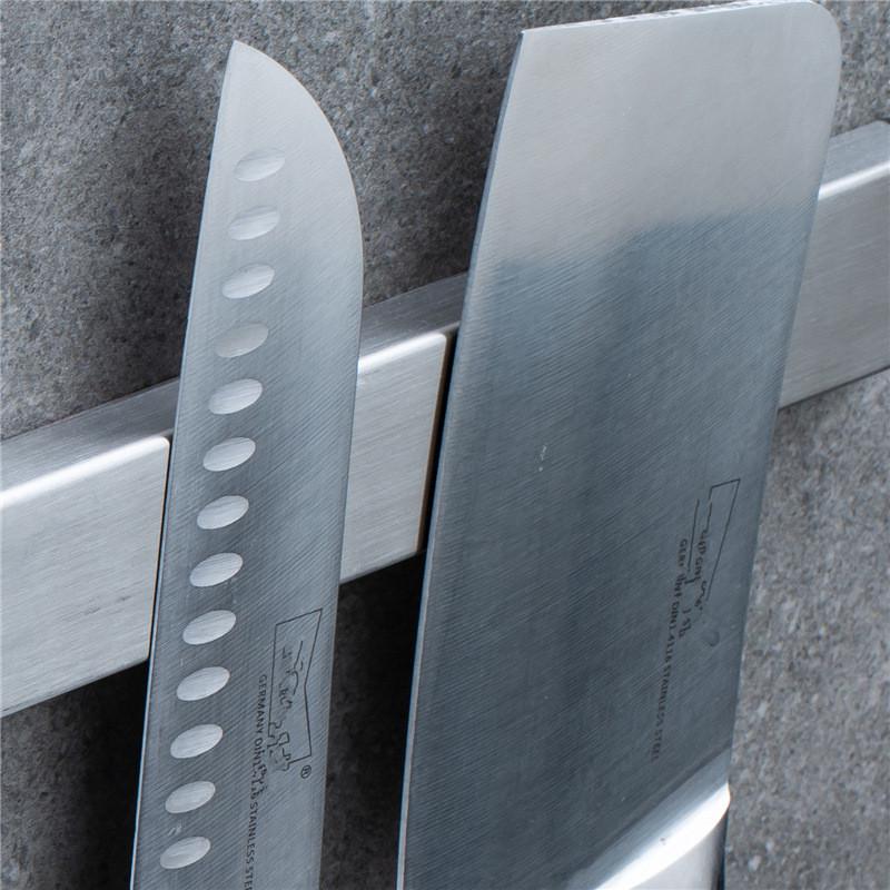 Магнитная планка для ножей IwConcept PRO Batten из нержавеющей стали 40 см Серебристый (2084) - фото 4