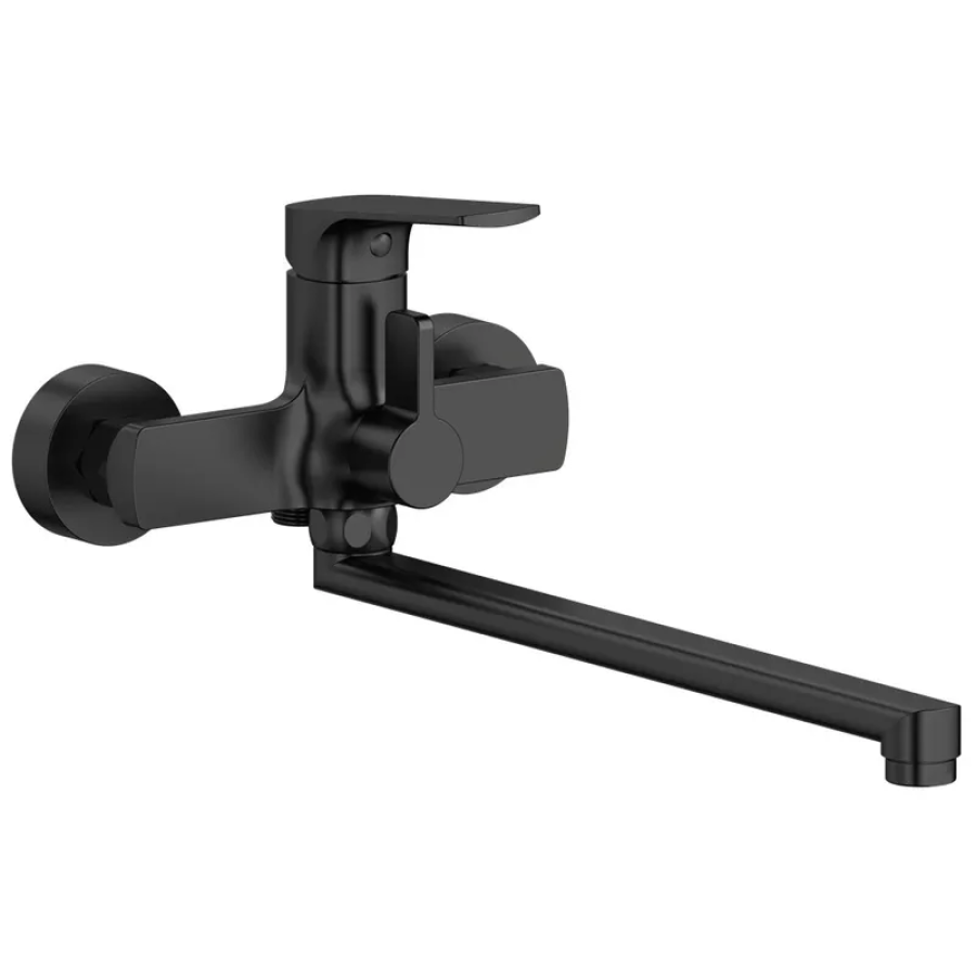 Смеситель для ванной однорычажный MIXXUS MONE 006 Euro Black (MI6776)