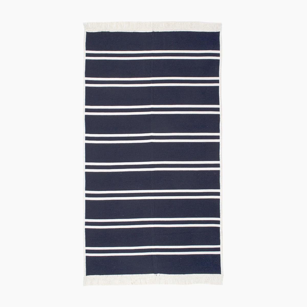 Ковер Lotus Home Infinity Stripe двухсторонний 80x150 см Темно-синий (svt-2000022352086)