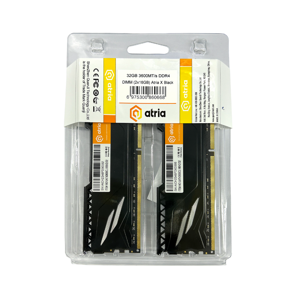 Оперативна пам'ять ATRIA Fly UAT43600CL18BK2/32 DDR432 ГБ 3600 мГц для настільних ПК Black (13827079) - фото 3