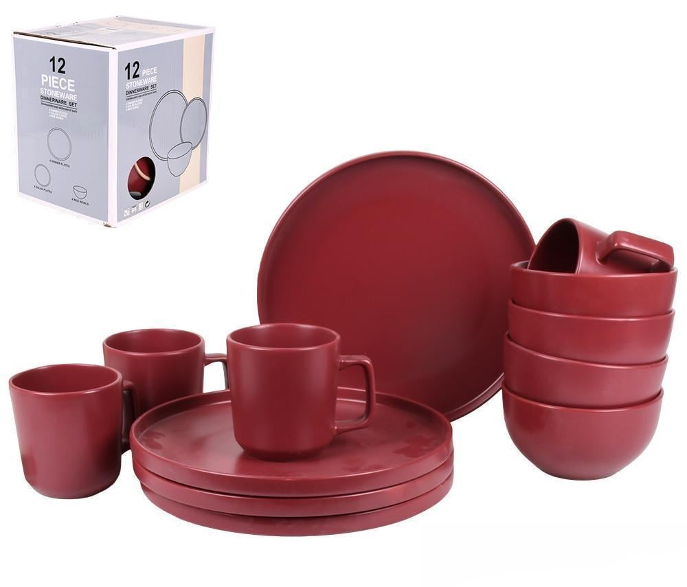 Набор столовой посуды 12 пр. тарелка 26 см/пиала 14 см/чашка 420 мл (MC5582-2)