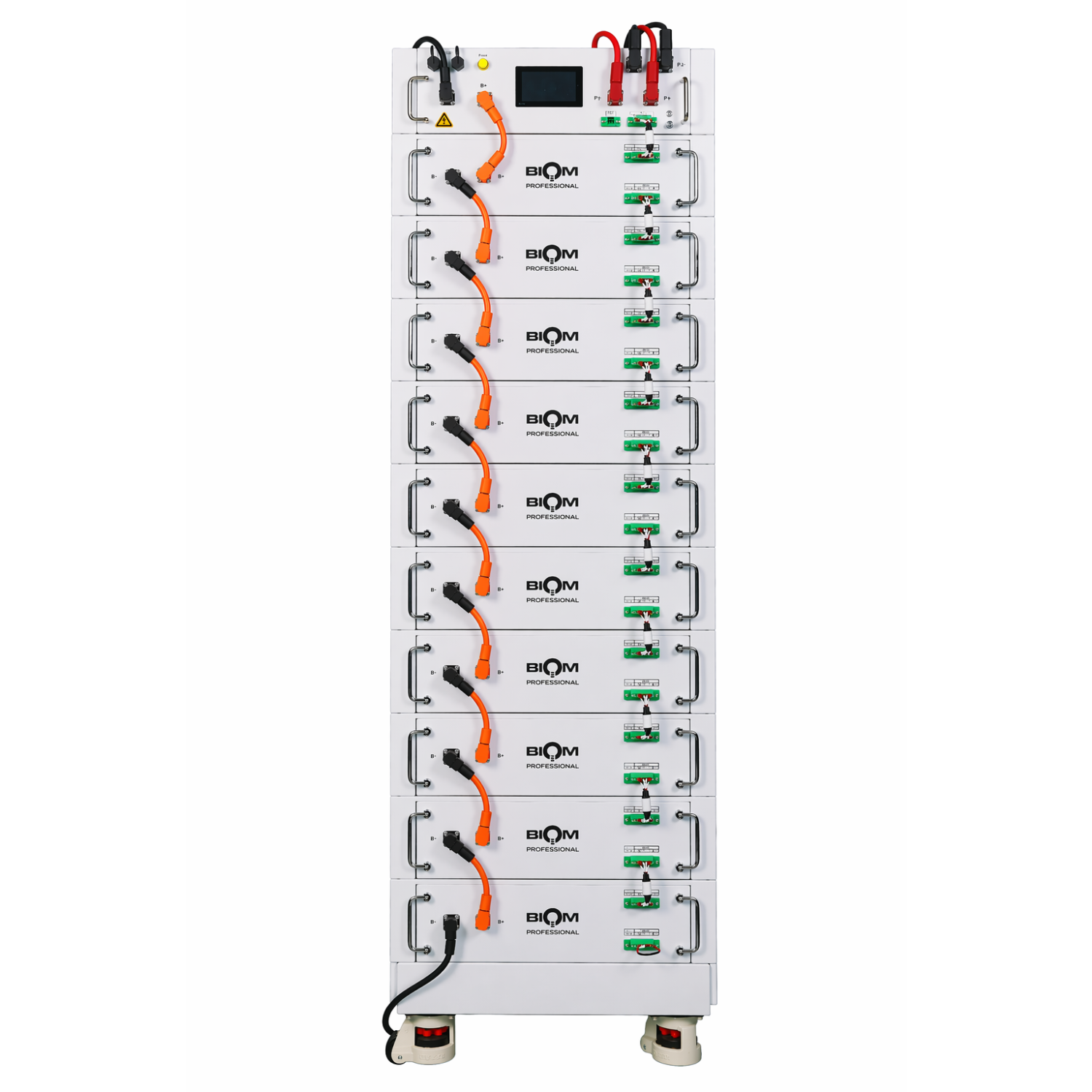 Система накопления энергии Biom Professional BIOM-HV1-10 51,2 кВт·ч 51,2V LiFePO4 10 батарей с BMS и платформой White (34063740) Система накопления энергии Biom Professional BIOM-HV1-10 51,2 кВт·ч 51,2V LiFePO4 10 батарей с BMS и платформой White (34063740)