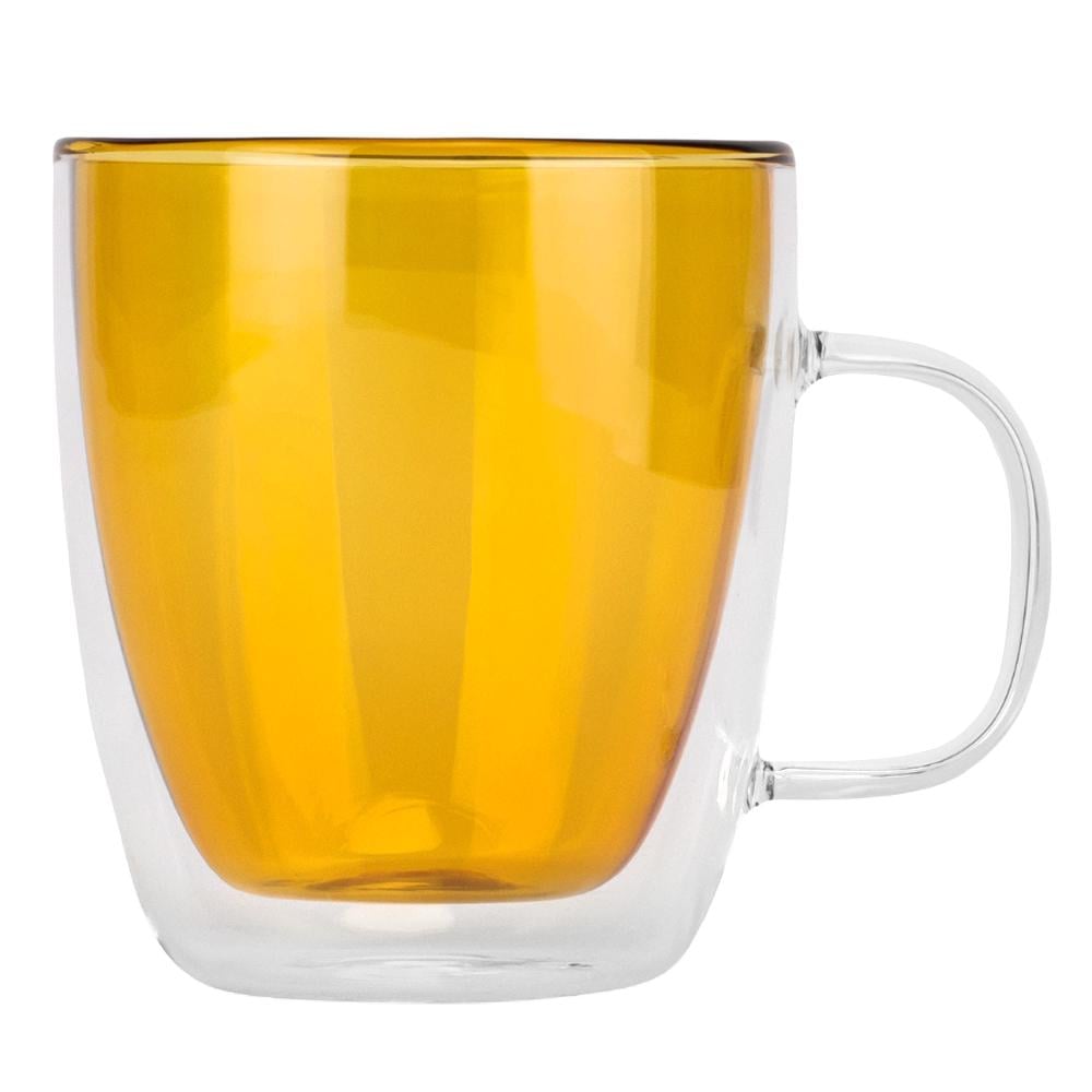 Склянка з подвійними стінками та ручкою Калейдоскоп 400 мл