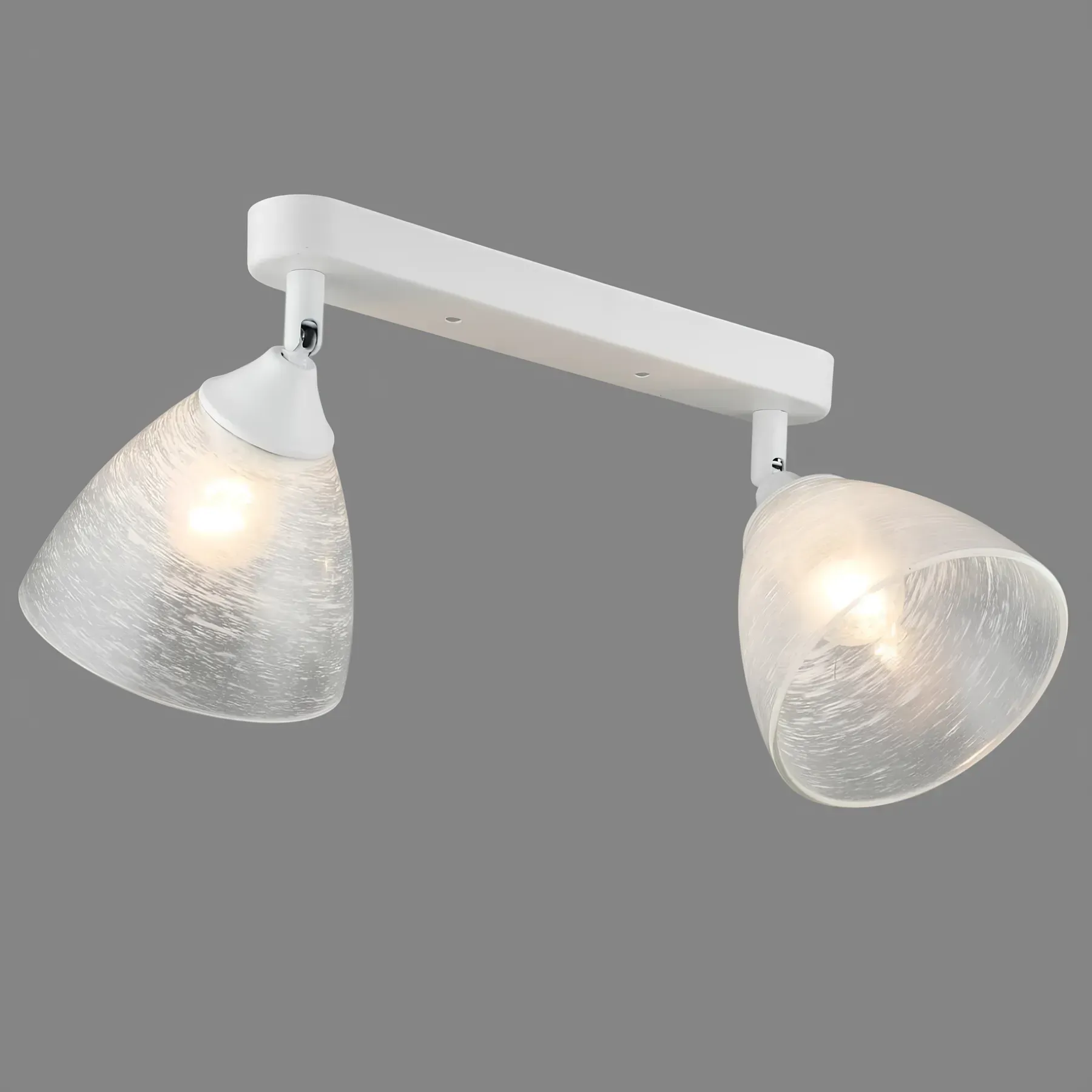 Світильник-спот стельовий Valeso на прямій планці під дві лампи Е27 IP20 Білий (B K2289/2 WT)