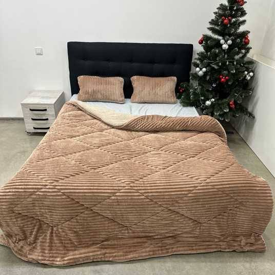 Ковдра мікрофіра євро 200х200 см Помаранчевий - фото 1 Ковдра мікрофіра євро 200х200 см Помаранчевий - фото 1