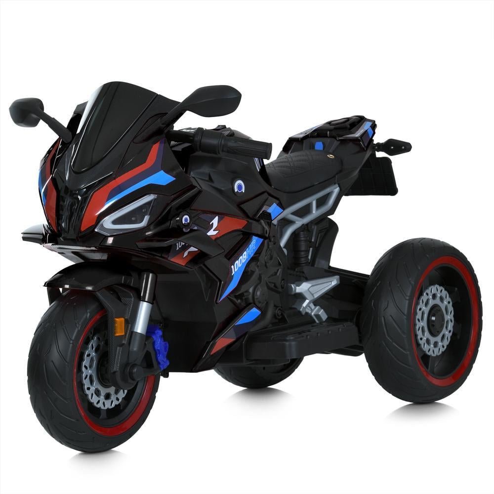 Детский электромотоцикл Bambi M 6143EL 3-колесный 50W Черный