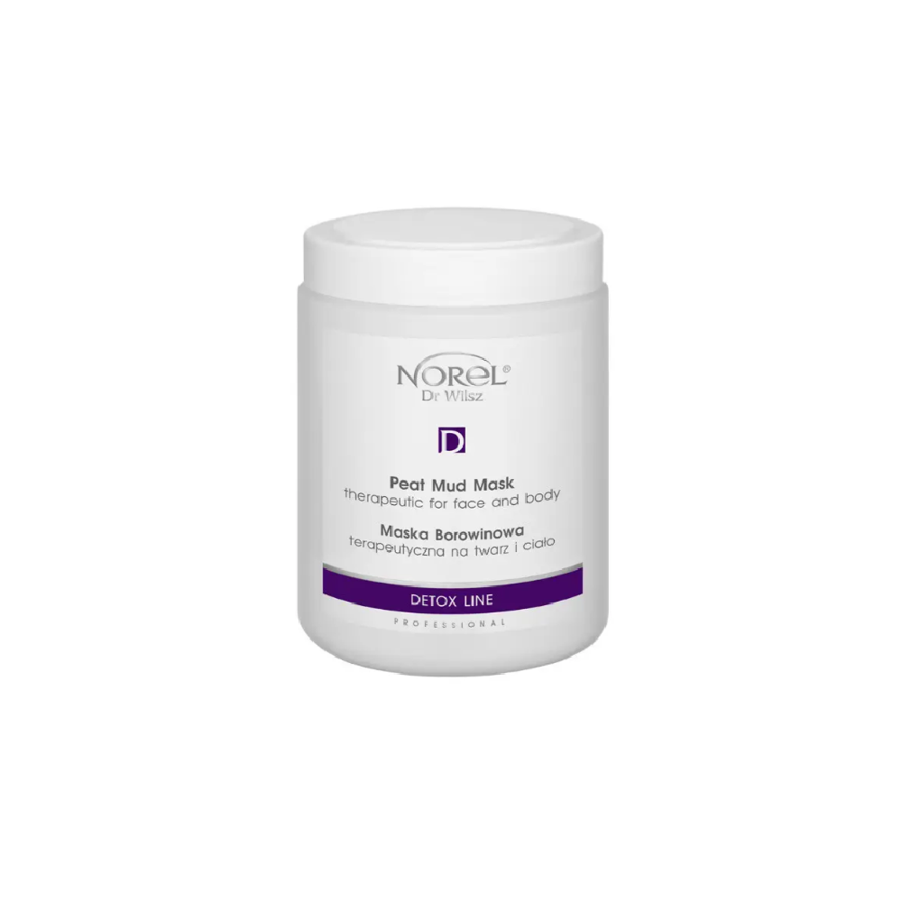 Маска для обличчя і тіла з лікувальним брудом Norel Detox Line Peat Mud Mask Therapeutic For Face And Body 1000 мл (0267)