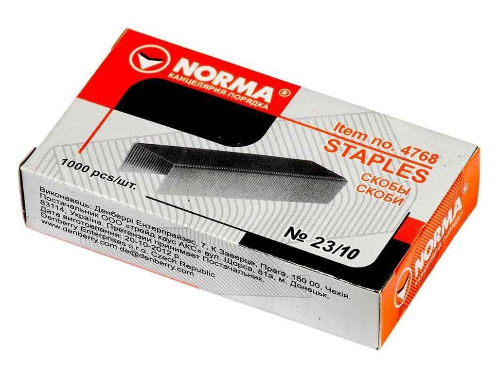 Скобы NORMA для степлера 23/10 1000 шт. (4768 norma)