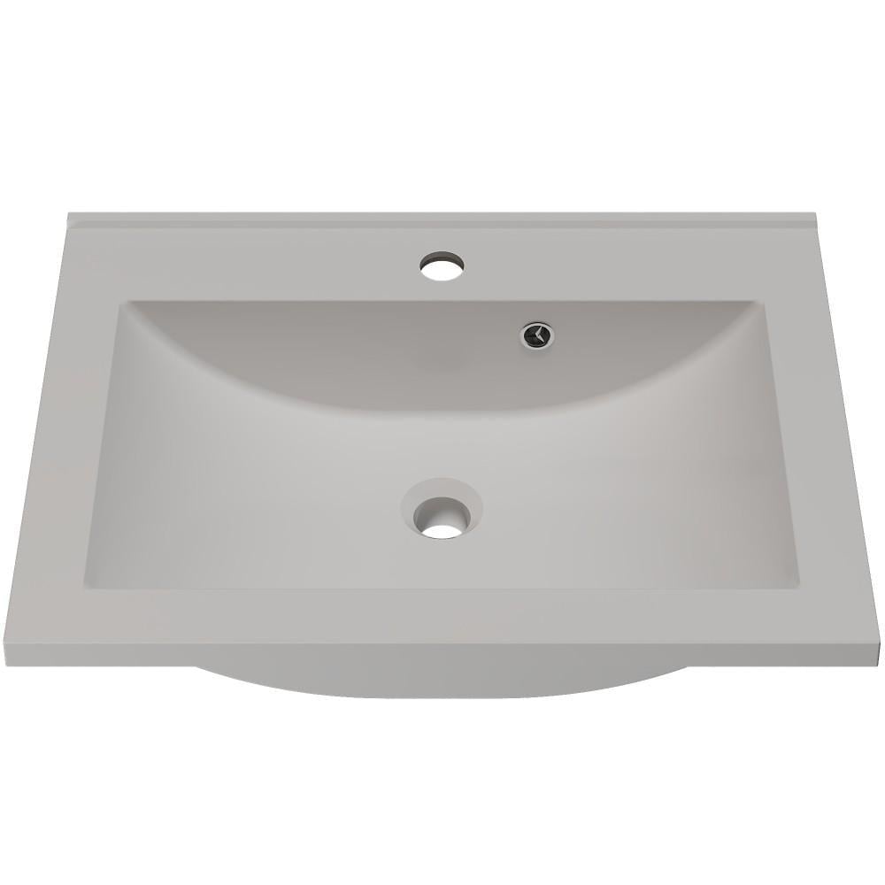 Умывальник врезной Amidicon Victoria 60 600x450 мм прямоугольный Белый матовый (AMD-VICTORIA_60_MAT)