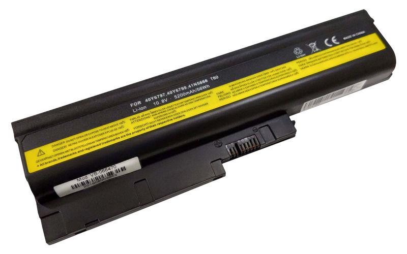 Батарея аккумуляторная для ноутбука Lenovo 92P1104 ThinkPad T60 10,8 V 5200 mAh OEM Black (col79010872)