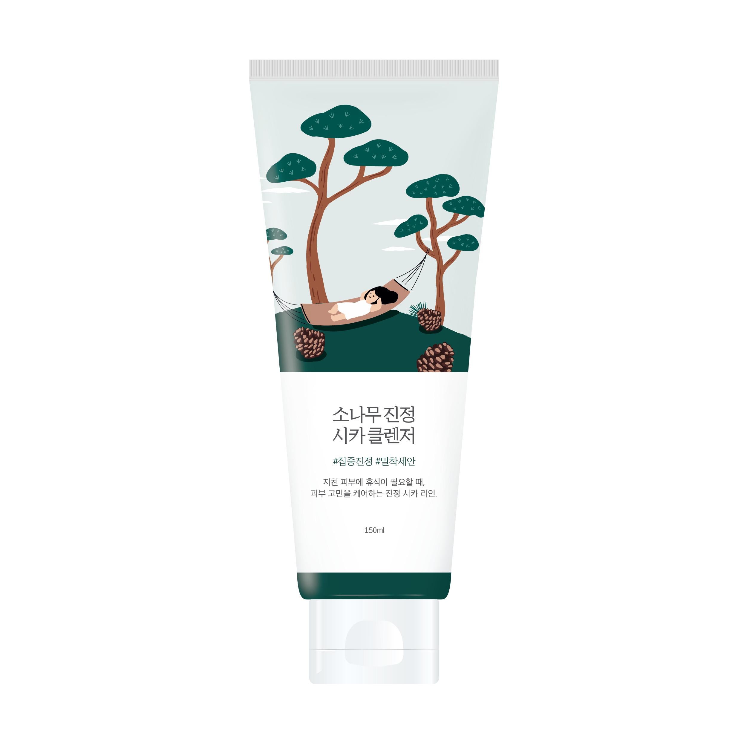 Пенка очистительная с экстрактом игл сосны ROUND LAB Pine Calming Cica Cleanser 150 мл (12061004)