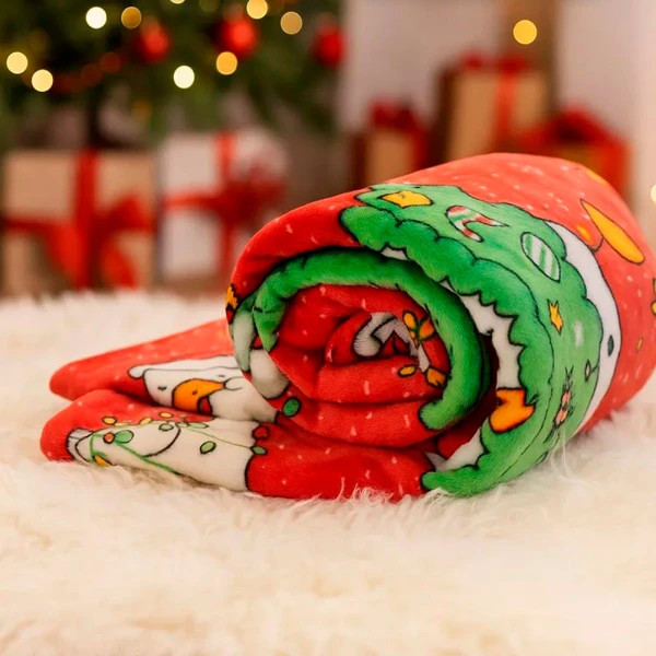 Плед флисовый Love You Новогодние гусята 9120 150х200 см (8-6-5156580)