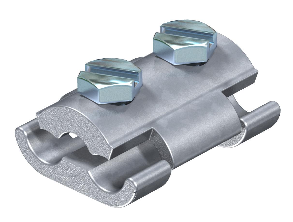 З'єднувач паралельний OBO bettermann ø 8-10 мм для круглого провідника оцинкована сталь (5315506)