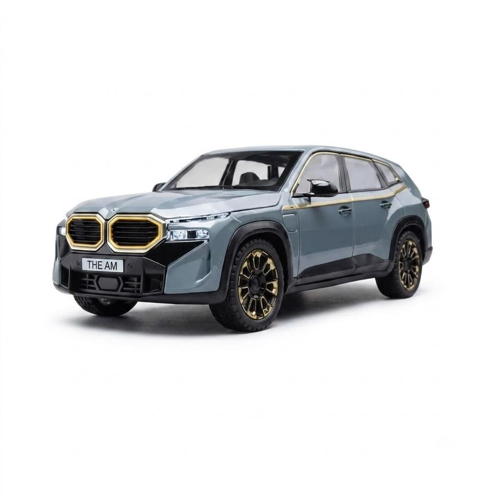 Іграшкова машинка BMW XM 1:24 зі світловими і звуковими ефектами інерційна Синій (C02206)
