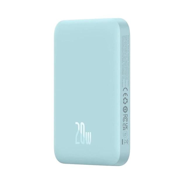 Повербанк Baseus Magnetic Mini 6000 mAh 20 W 2в1 QC3.0+PD3.0 з бездротовою зарядкою Qi 15 W Blue (P10059002313-00) - фото 4