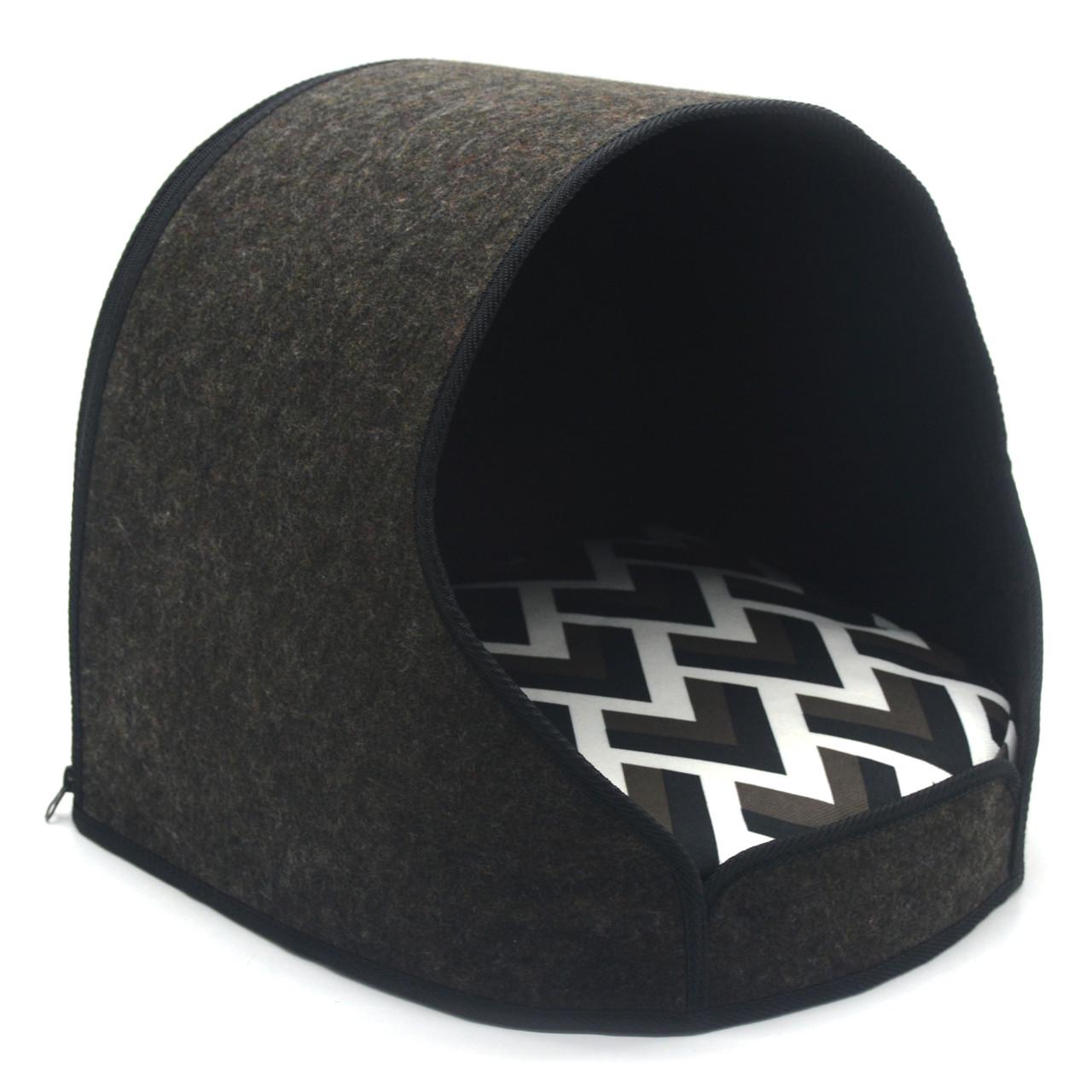 Будиночок для тварин Zoo-hunt Олімп №2 №2 42х37х37 см Коричневий (2726)