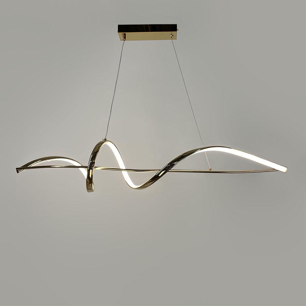 Люстра подвесная Led Light House LNF-17497 GD 42W 100 см Золотой