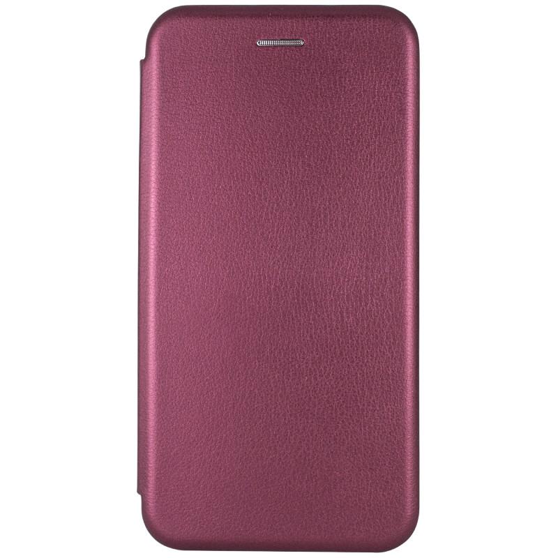 Противоударный Кожаный чехол (книжка) Classy для Xiaomi Redmi 6 бордовый