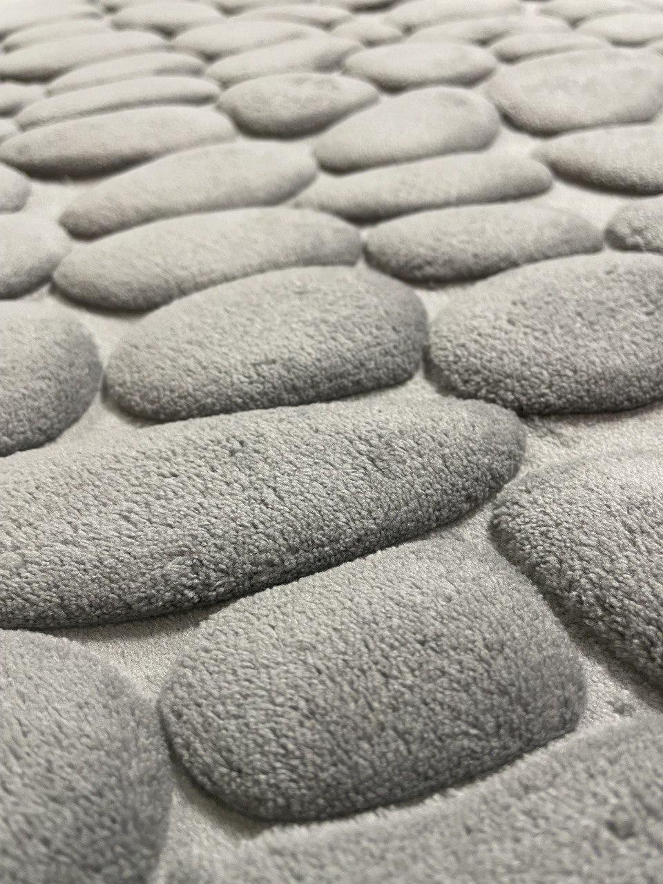 Коврик для ванной Stone Premium Memory Foam 80х50 см Серый (KS0003) - фото 5 Коврик для ванной Stone Premium Memory Foam 80х50 см Серый (KS0003) - фото 5