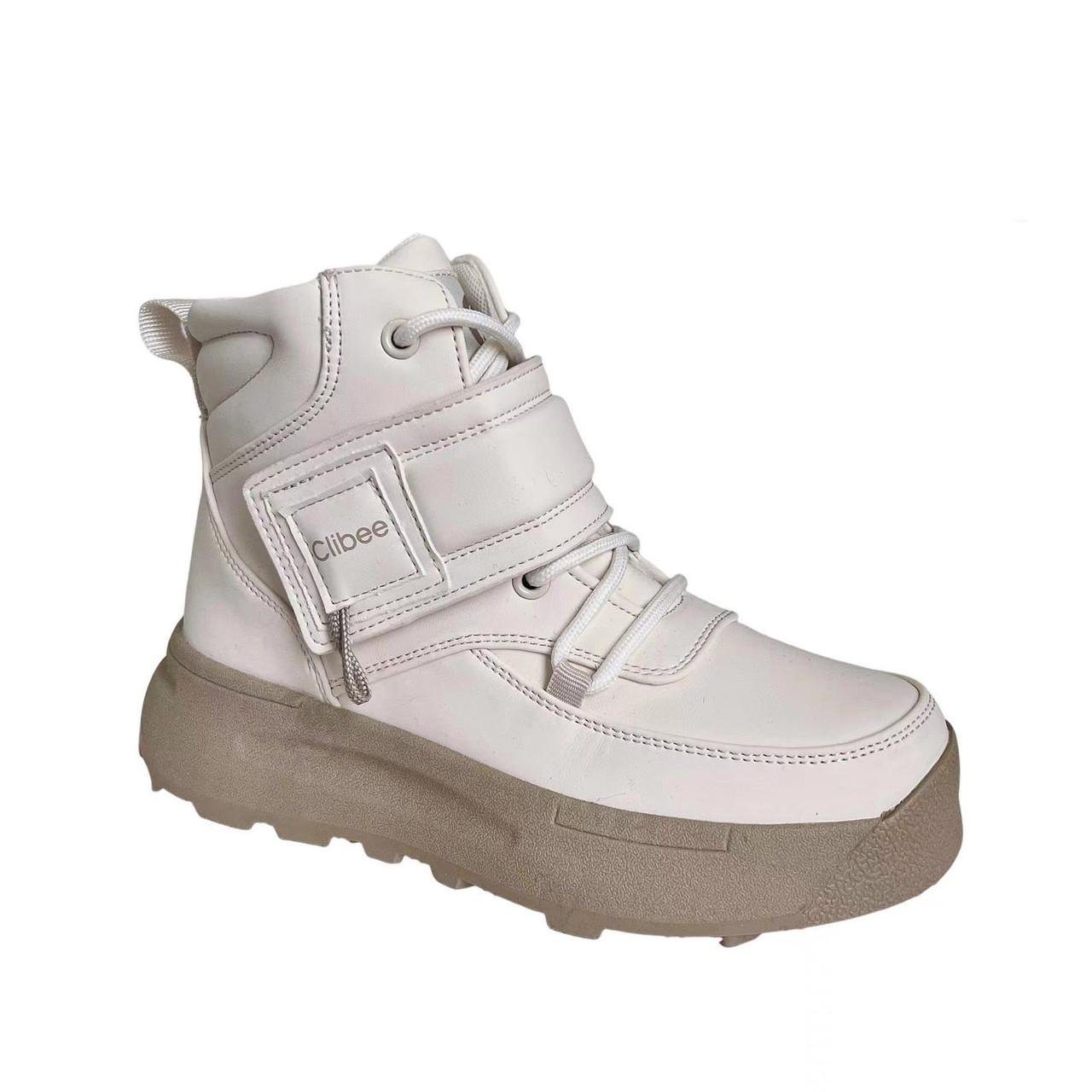 Ботинки демисезонные для девочек Clibee KC513315/32 р. 32 Бежевый