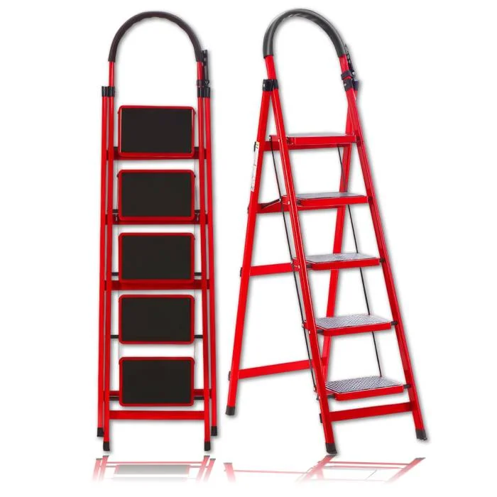 Драбина складана на 5 щаблів із поручнем - фото 4 Драбина складана на 5 щаблів із поручнем - фото 4