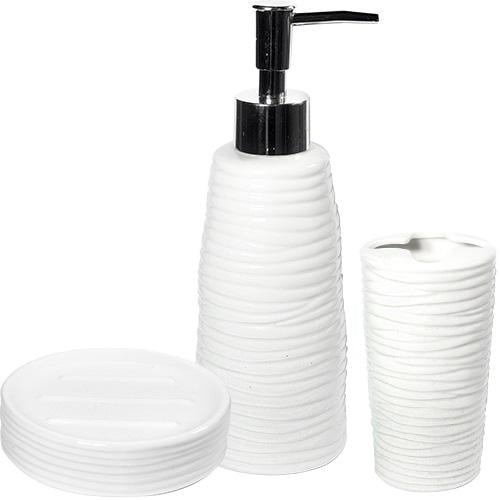 Набор аксессуаров Anemone Waves для ванной комнаты: дозатор/мыльница/стакан (ST-889-07-002)