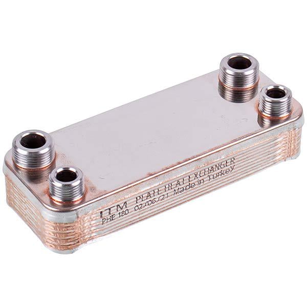 Теплообмінник пластинчастий ГВП ITM 12 пластин для газового котла Junkers Appliance/Bosch Eurostar ZW 87054062030 (00000063703)