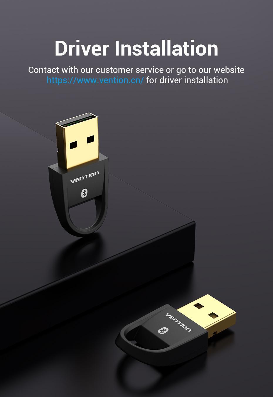 Адаптер Vention Bluetooth 5.0 приймач-передавач USB Чорний (CDSB0) - фото 17