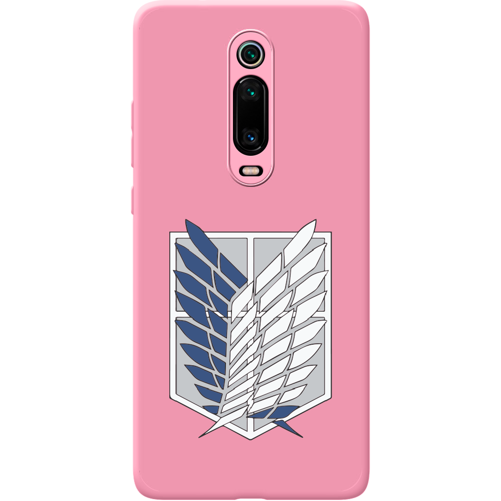 Чохол BoxFace Xiaomi Mi 9T / Mi 9T Pro Атака Титанів Крила Свободи Рожевий силікон (37376-bk88-43049)