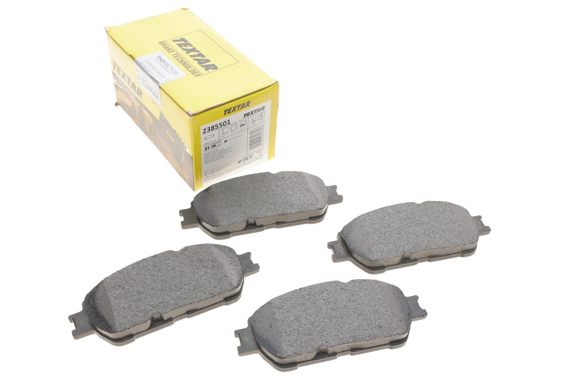Колодки тормозные передние TEXTAR 2385501 Toyota Camry/Lexus ES 01-08 Akebono