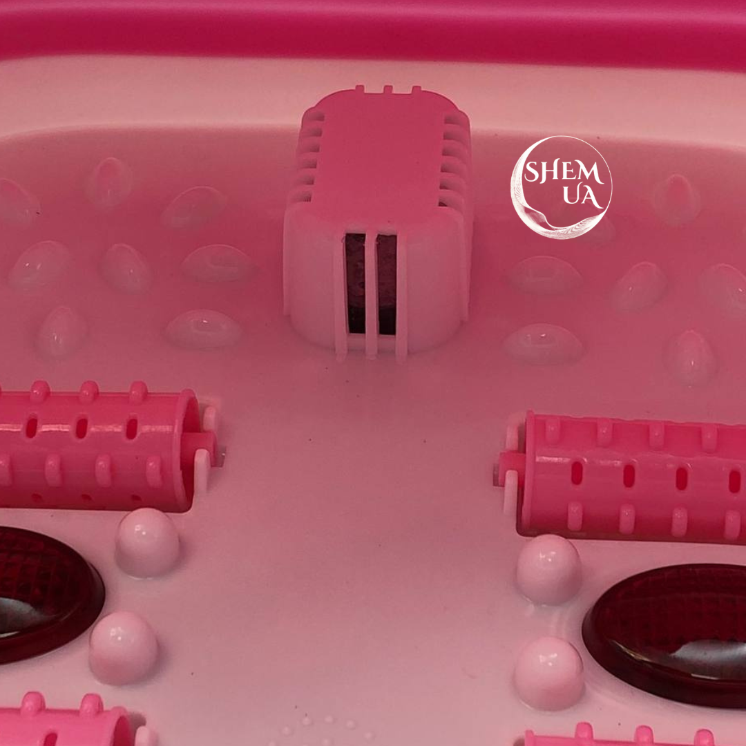 Гідромасажна ванна для ніг Multifunction Footbath з підігрівом MF-331 Рожевий (18035823) - фото 7