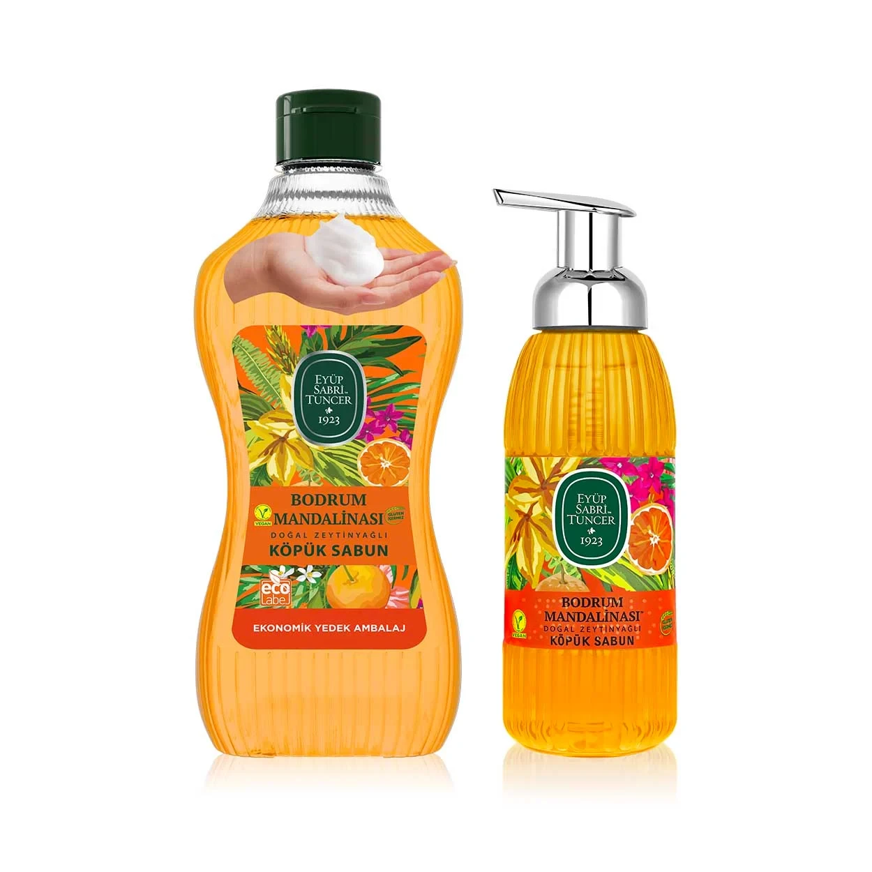 Мыло пена Eyüp Sabri Tuncer Бодрумский Мандарин с натуральным оливковым маслом 1,5 л + 500 мл (2911399990)