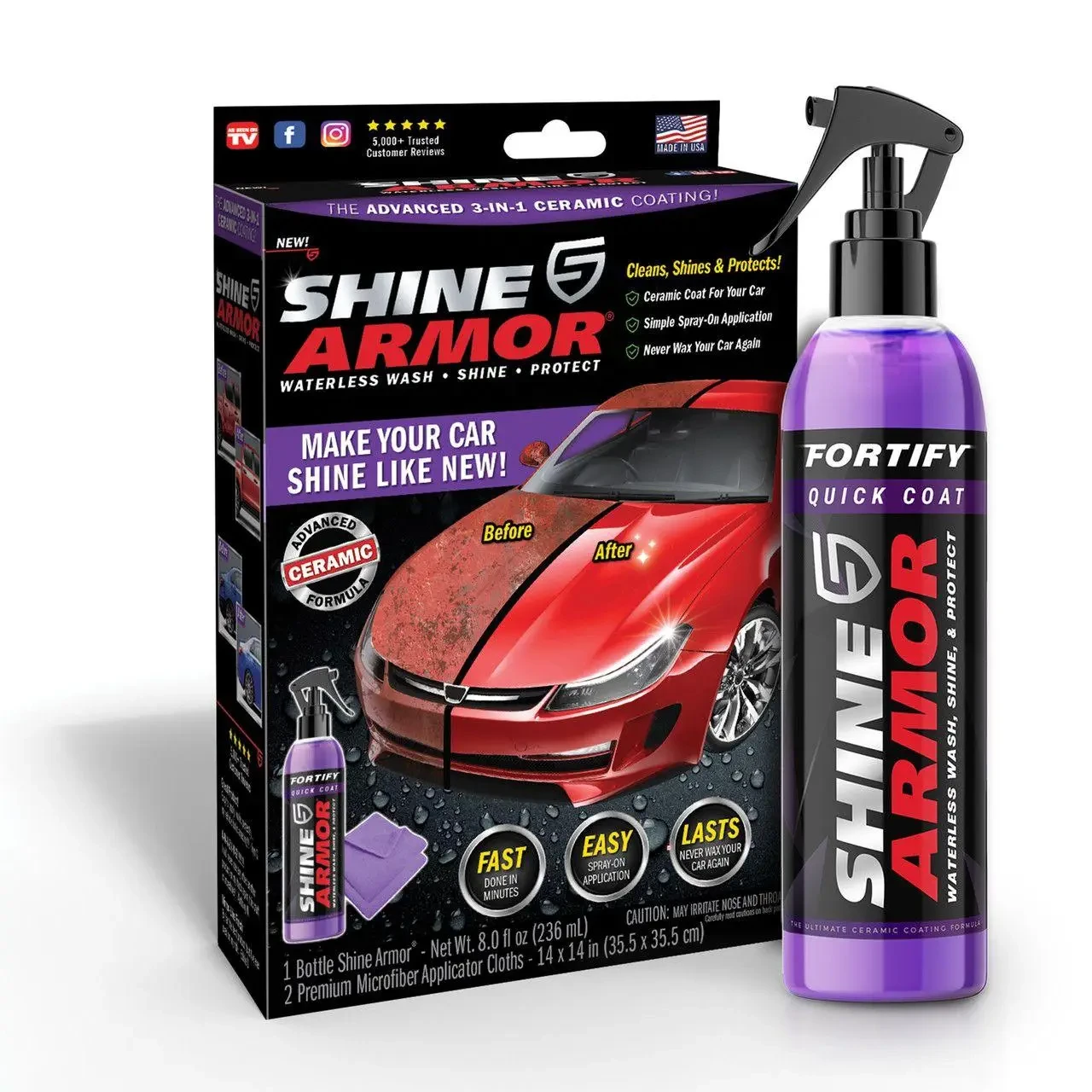 Поліроль проти подряпин Shine Armor для кузова авто (1770119650)