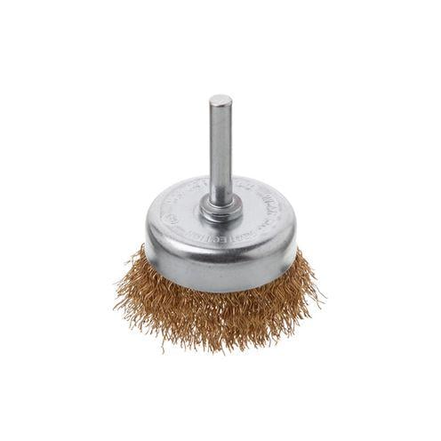 Щетка чашечная Intertool 50 мм 1/4" витая проволока покрыта латунью для дрели 4500 об/мин (BT-9051) Щетка чашечная Intertool 50 мм 1/4" витая проволока покрыта латунью для дрели 4500 об/мин (BT-9051)