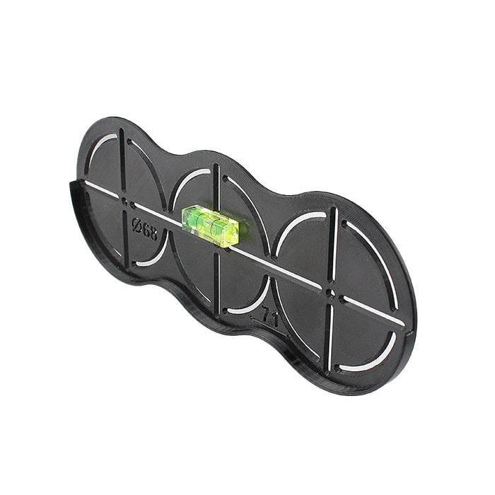 Шаблон для разметки подрозетников/розеток и настенных переключателей с уровнем (409801)