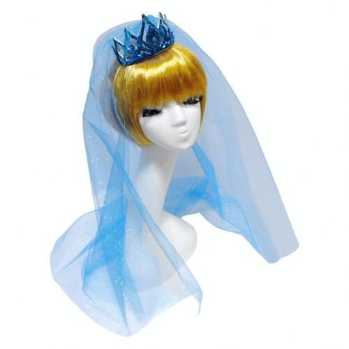 Коронка Холодное сердце с фатой Seta Decor 17-941BL