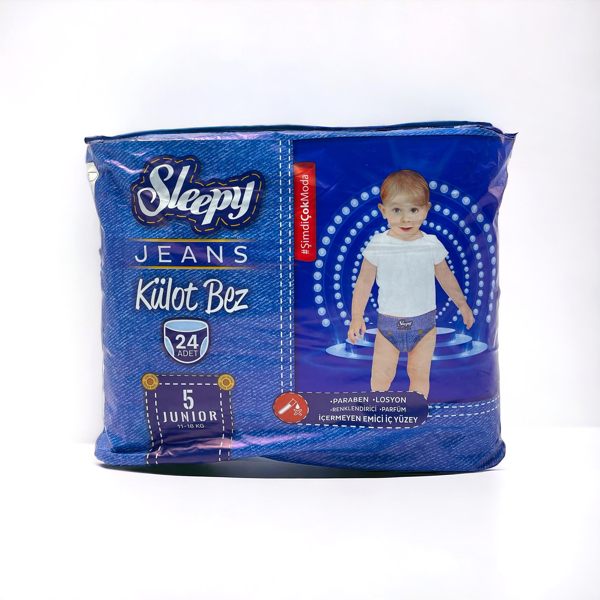 Подгузники-трусики Sleepy №5 junior 11-18 кг 24 шт. Джинсовый - фото 1