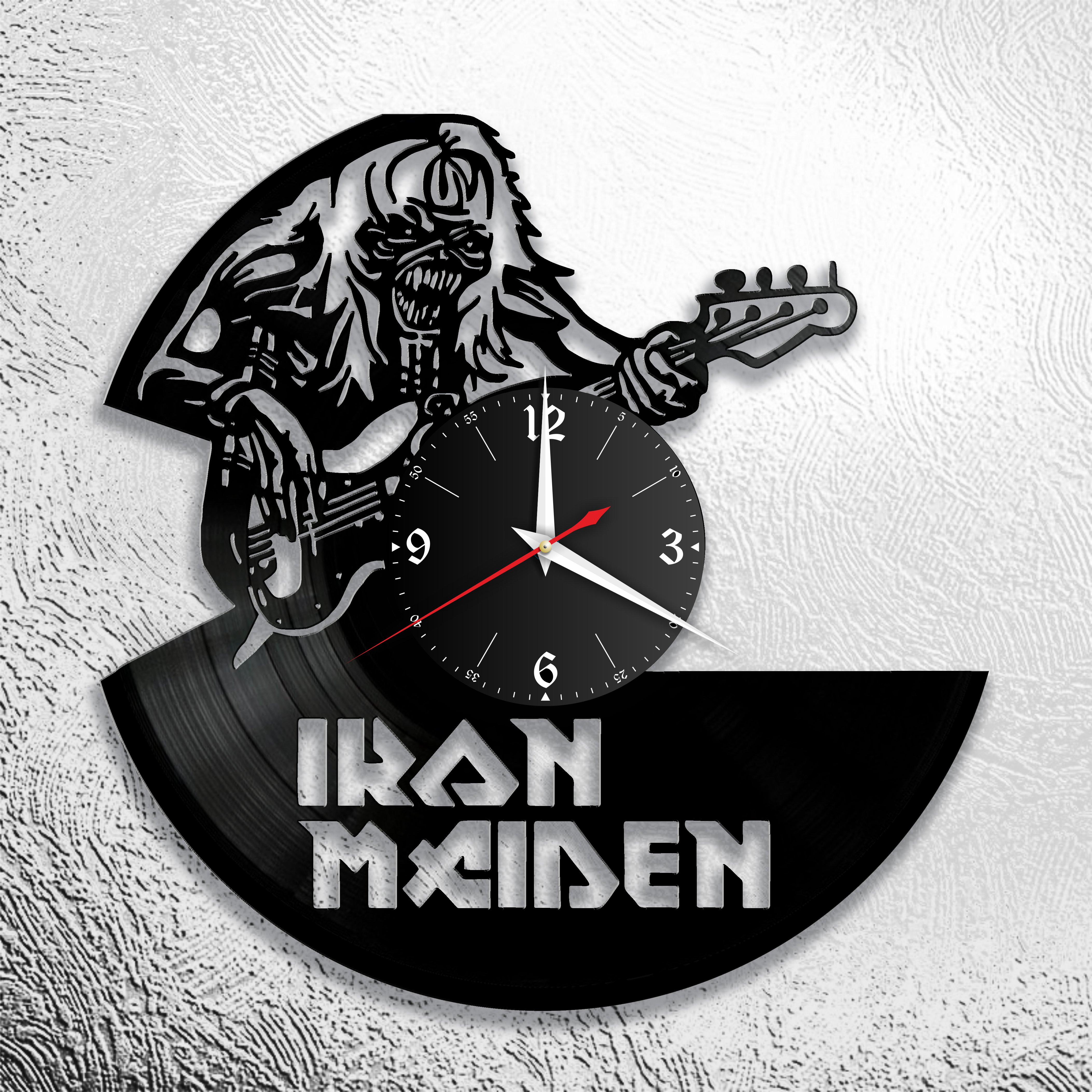 Годинник настінний Iron Maiden 0656 з вінилової платівки