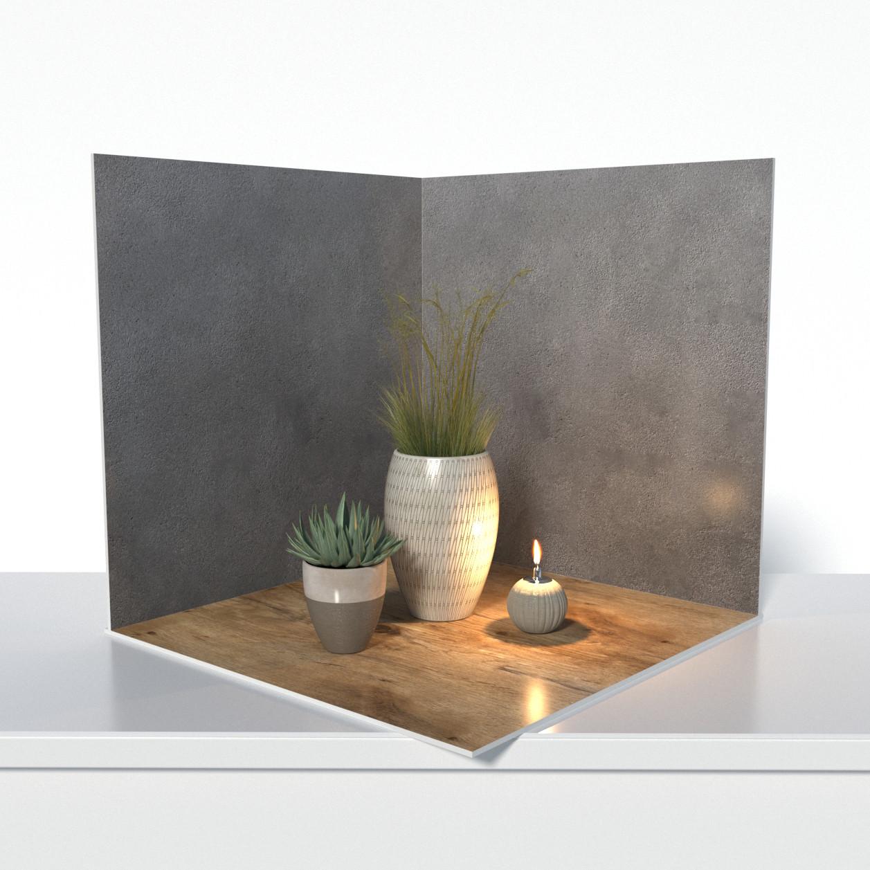 Фотофон пластиковый угловой 3D PolyPlast 50x50x50 см №61004 Фотофон пластиковый угловой 3D PolyPlast 50x50x50 см №61004