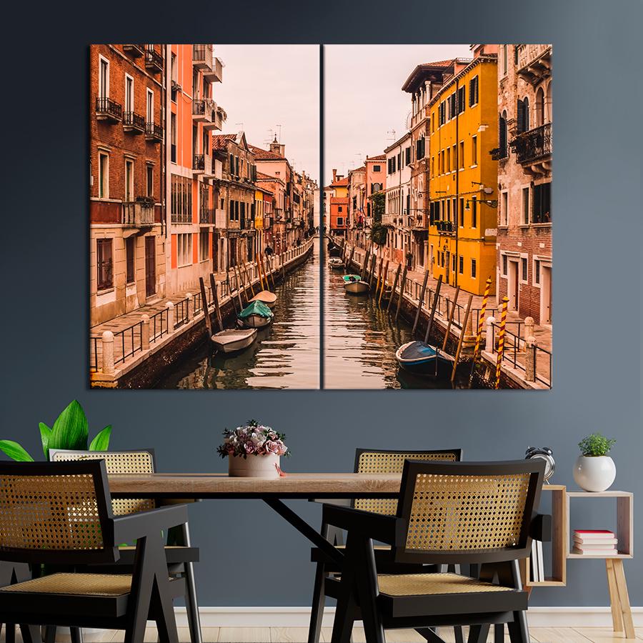 Настенний декор Красочный канал Венеции 71x51 см (A865-2)