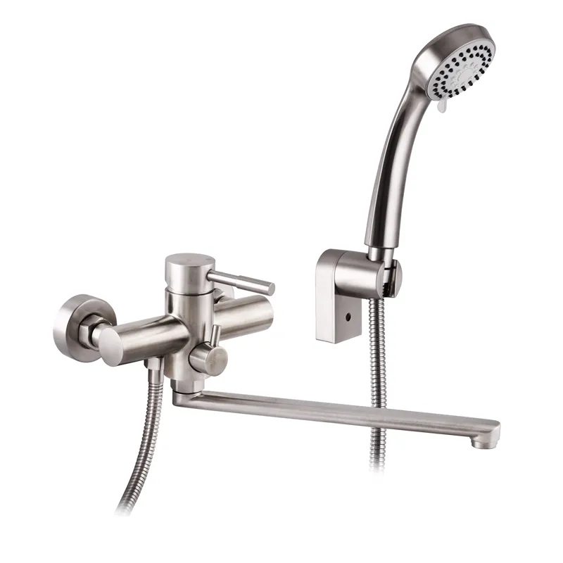 Смеситель для ванны Zerix LR72205 из нержавеющей стали (ZX2973)