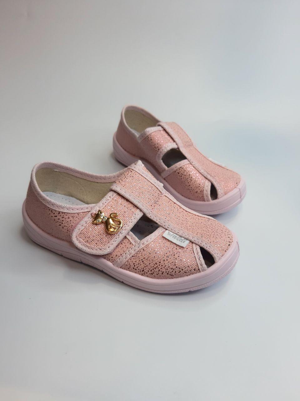 Тапочки для девочки Waldi текстильные р. 29 19 см Розовый (279-893)