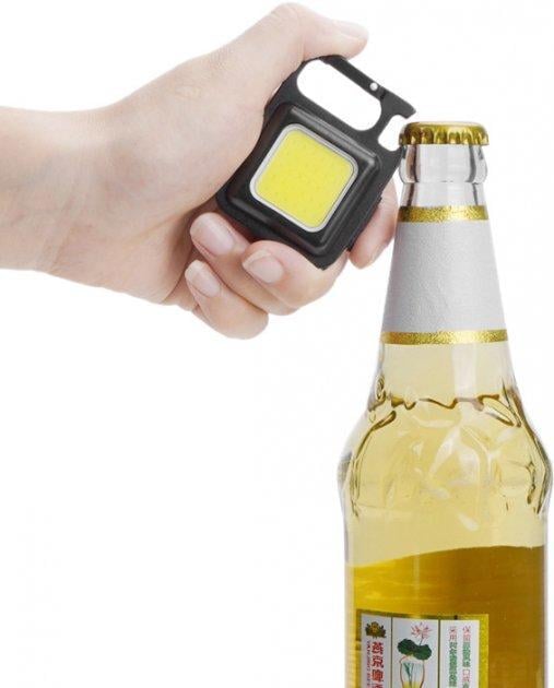 Ліхтарик акумуляторний Bluefield кишеньковий з магнітом і карабіном водонепроникний Чорний (KG-6425) - фото 4